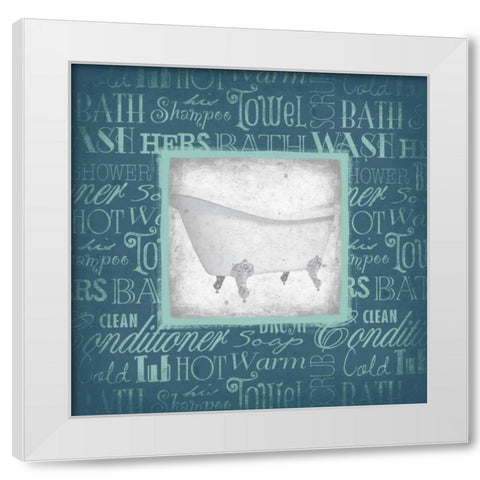 TUB White Modern Wood Framed Art Print by Grey, Jace