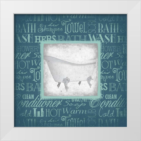 TUB White Modern Wood Framed Art Print by Grey, Jace