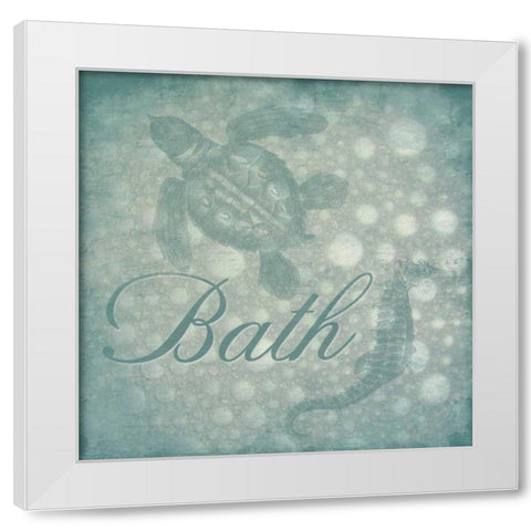 Bath bubbles White Modern Wood Framed Art Print by Grey, Jace
