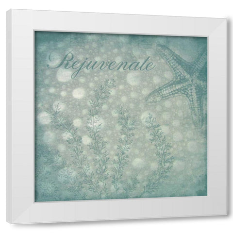 Rejuvenate bubbles White Modern Wood Framed Art Print by Grey, Jace