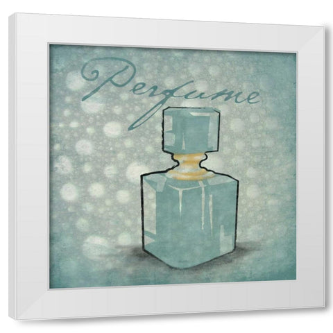 Perfume bubbles White Modern Wood Framed Art Print by Grey, Jace