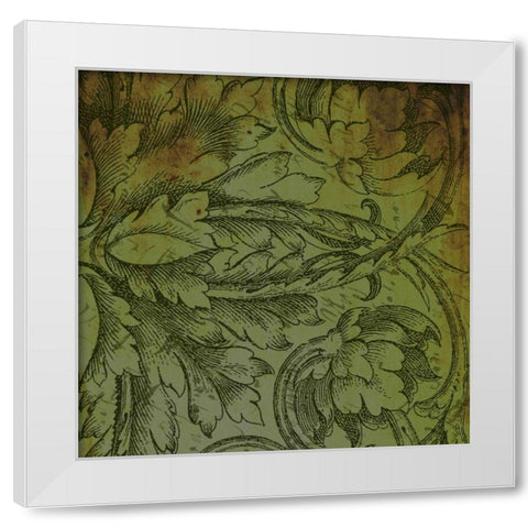Patterns White Modern Wood Framed Art Print by Grey, Jace