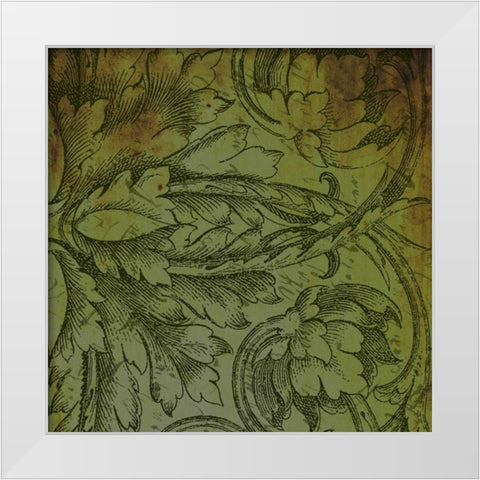 Patterns White Modern Wood Framed Art Print by Grey, Jace