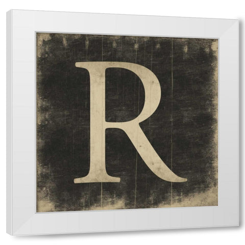 R White Modern Wood Framed Art Print by Grey, Jace