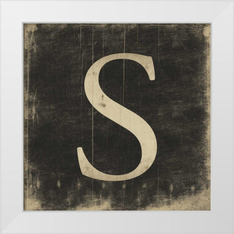 S White Modern Wood Framed Art Print by Grey, Jace