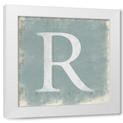 R White Modern Wood Framed Art Print by Grey, Jace