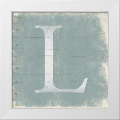 L White Modern Wood Framed Art Print by Grey, Jace