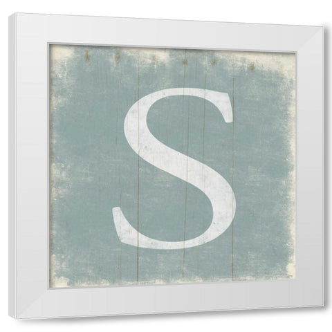 S White Modern Wood Framed Art Print by Grey, Jace