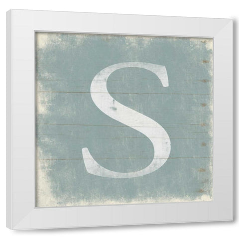 S White Modern Wood Framed Art Print by Grey, Jace