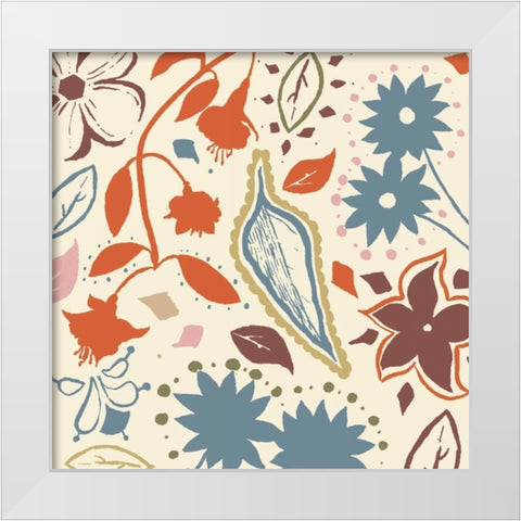 Basic Floral 3 White Modern Wood Framed Art Print by Grey, Jace