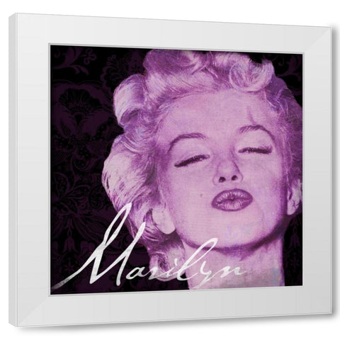 Marilyn 1 White Modern Wood Framed Art Print by Grey, Jace