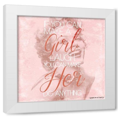 Marilyn White Modern Wood Framed Art Print by Grey, Jace
