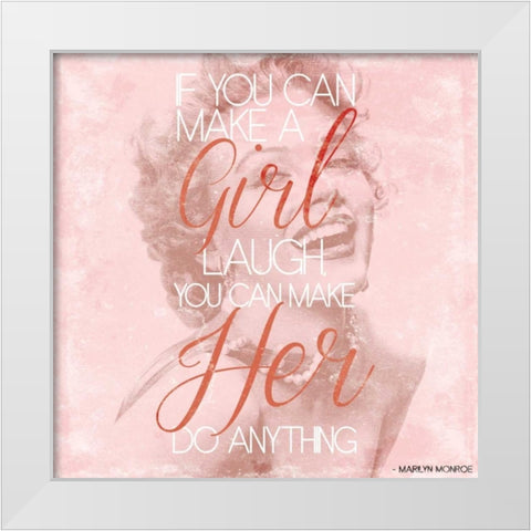 Marilyn White Modern Wood Framed Art Print by Grey, Jace