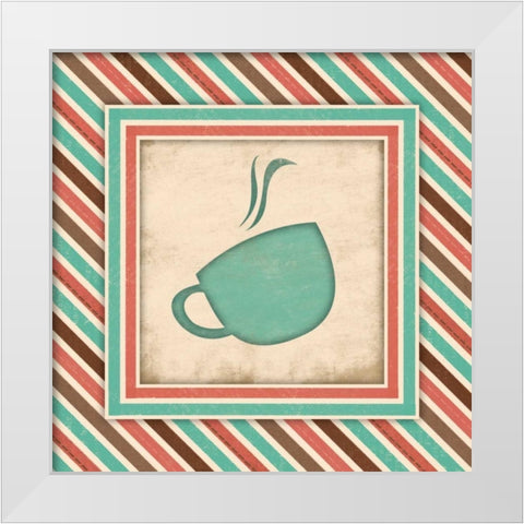 Coffee White Modern Wood Framed Art Print by Grey, Jace