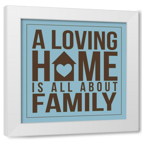 Home 5 White Modern Wood Framed Art Print by Grey, Jace