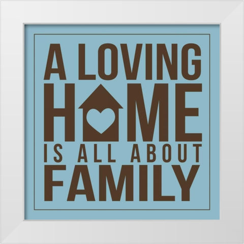 Home 5 White Modern Wood Framed Art Print by Grey, Jace