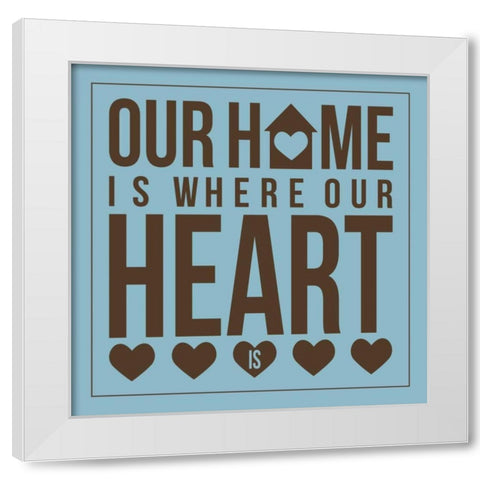 Home 6 White Modern Wood Framed Art Print by Grey, Jace