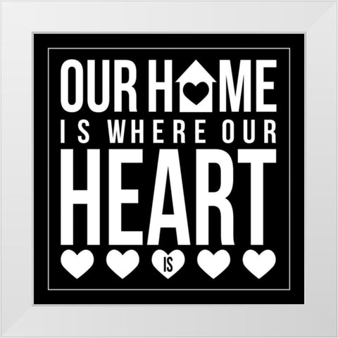 Home 2 White Modern Wood Framed Art Print by Grey, Jace