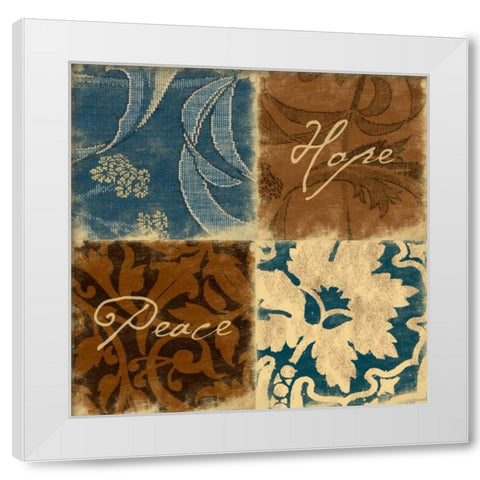 Pattern White Modern Wood Framed Art Print by Grey, Jace