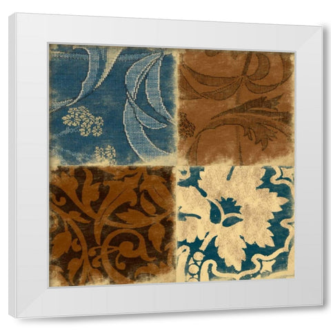 Pattern White Modern Wood Framed Art Print by Grey, Jace
