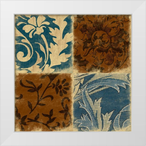Pattern White Modern Wood Framed Art Print by Grey, Jace