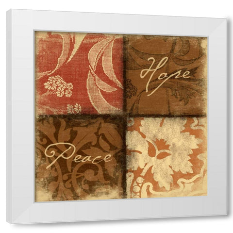 Pattern White Modern Wood Framed Art Print by Grey, Jace