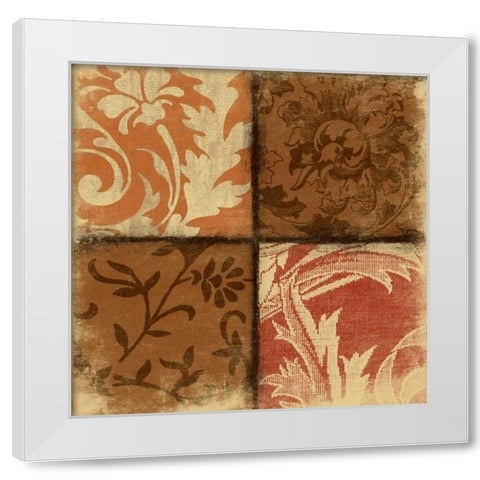Pattern White Modern Wood Framed Art Print by Grey, Jace