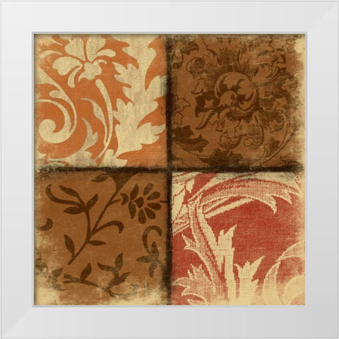 Pattern White Modern Wood Framed Art Print by Grey, Jace