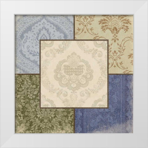 Borders White Modern Wood Framed Art Print by Grey, Jace