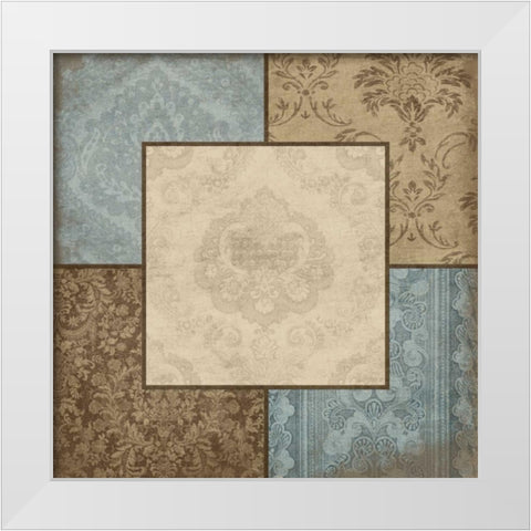 Borders White Modern Wood Framed Art Print by Grey, Jace