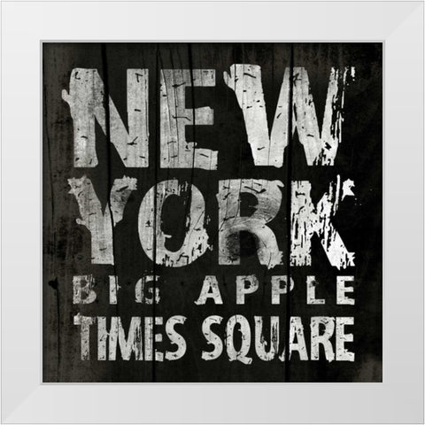 NEW YORK1 White Modern Wood Framed Art Print by Grey, Jace