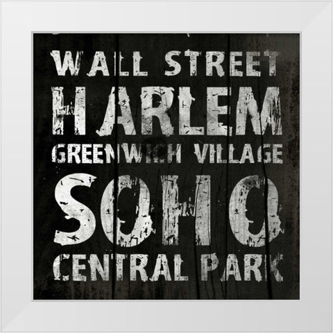 NEW YORK2 White Modern Wood Framed Art Print by Grey, Jace