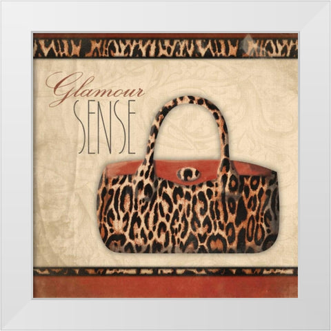 Glamour Sense White Modern Wood Framed Art Print by Grey, Jace