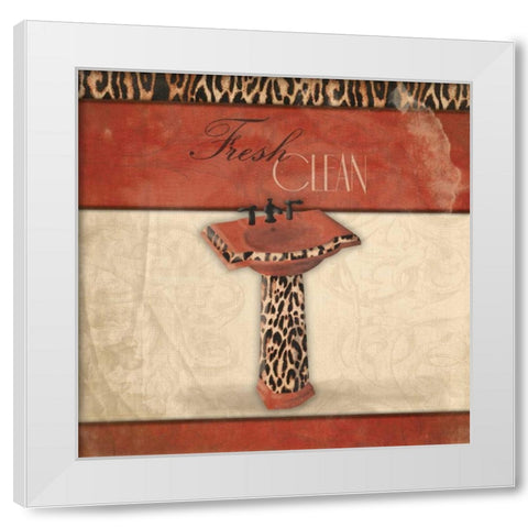 Fresh Clean White Modern Wood Framed Art Print by Grey, Jace