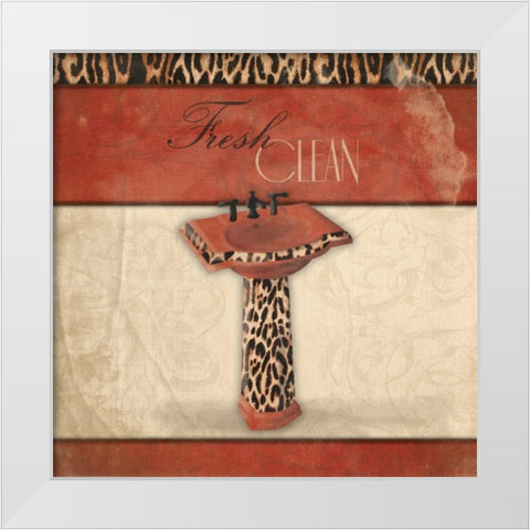 Fresh Clean White Modern Wood Framed Art Print by Grey, Jace