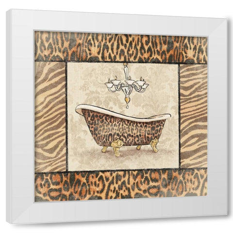 Bath1 White Modern Wood Framed Art Print by Grey, Jace