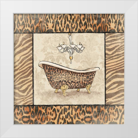 Bath1 White Modern Wood Framed Art Print by Grey, Jace