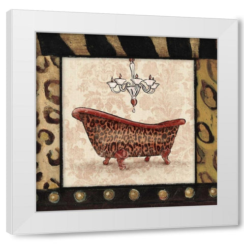 Bath1 White Modern Wood Framed Art Print by Grey, Jace