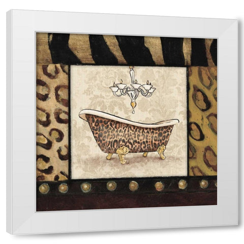 Bath1 White Modern Wood Framed Art Print by Grey, Jace