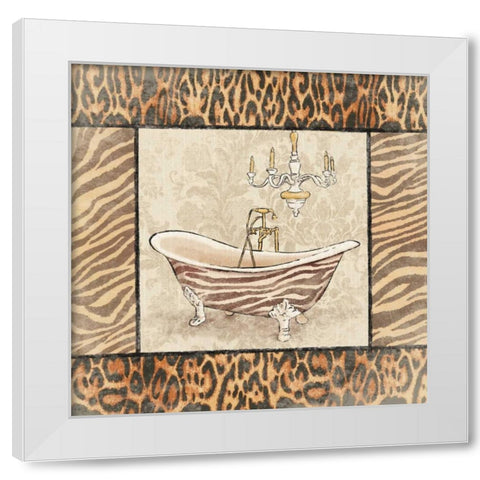 Bath 2 White Modern Wood Framed Art Print by Grey, Jace