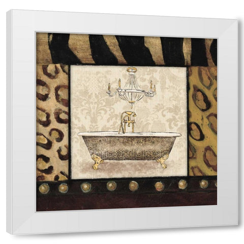 Bath 3 White Modern Wood Framed Art Print by Grey, Jace