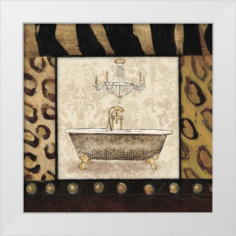 Bath 3 White Modern Wood Framed Art Print by Grey, Jace