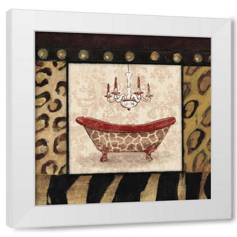 Bath 4 White Modern Wood Framed Art Print by Grey, Jace