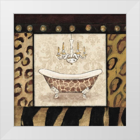 Bath 4 White Modern Wood Framed Art Print by Grey, Jace
