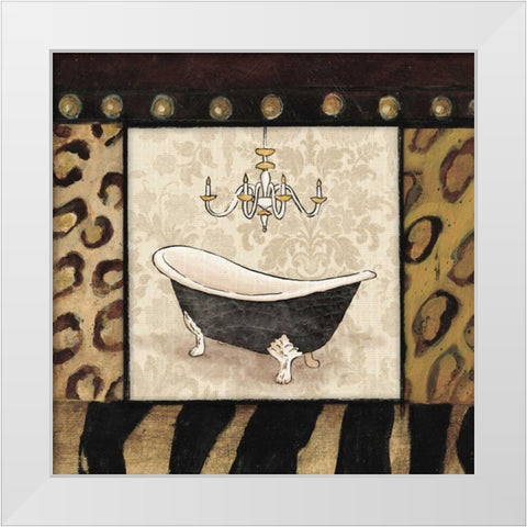 Bath 5 White Modern Wood Framed Art Print by Grey, Jace