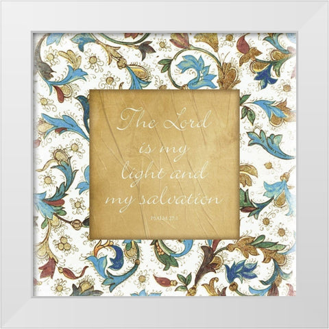My Salvation White Modern Wood Framed Art Print by Grey, Jace
