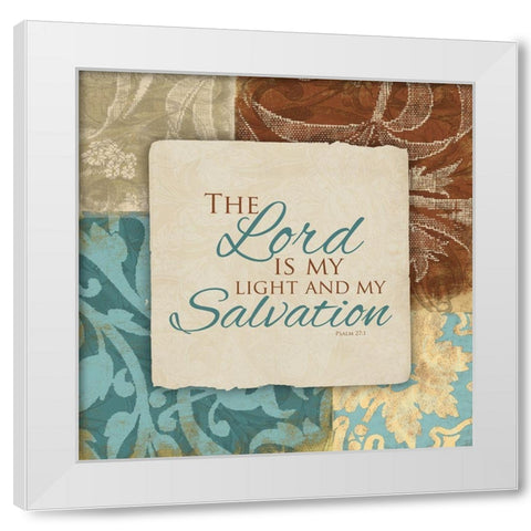Lord Salvation White Modern Wood Framed Art Print by Grey, Jace