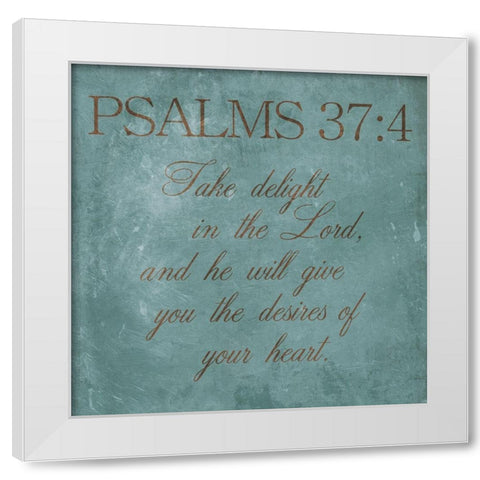 Take Delight White Modern Wood Framed Art Print by Grey, Jace