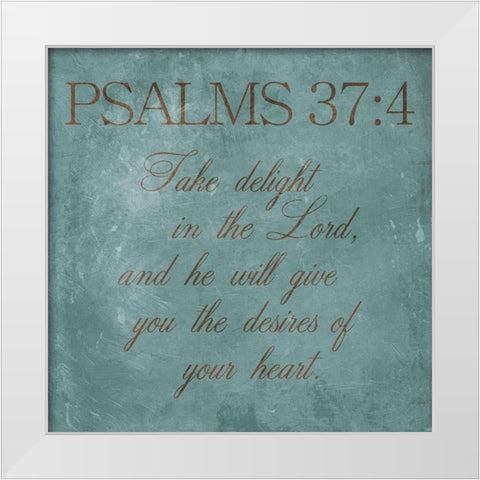 Take Delight White Modern Wood Framed Art Print by Grey, Jace