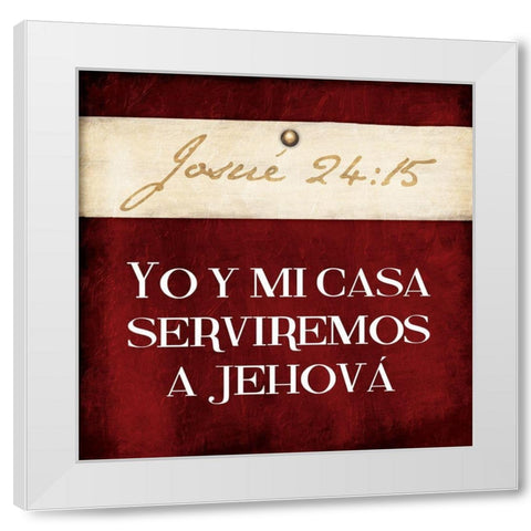 Josue White Modern Wood Framed Art Print by Grey, Jace